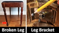 Piano Leg Braket Repair YouTube