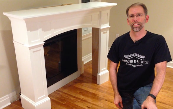 Installing Fireplace Mantel