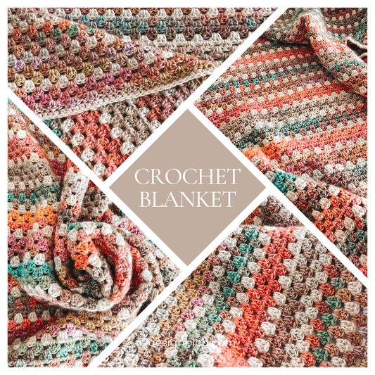 Beginner friendly Crochet Blanket – Allegra Blanket - CJ Design Blog