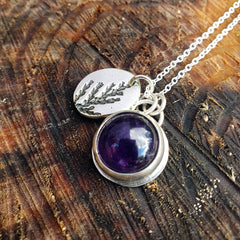 Amethyst Woodland Charm Necklace