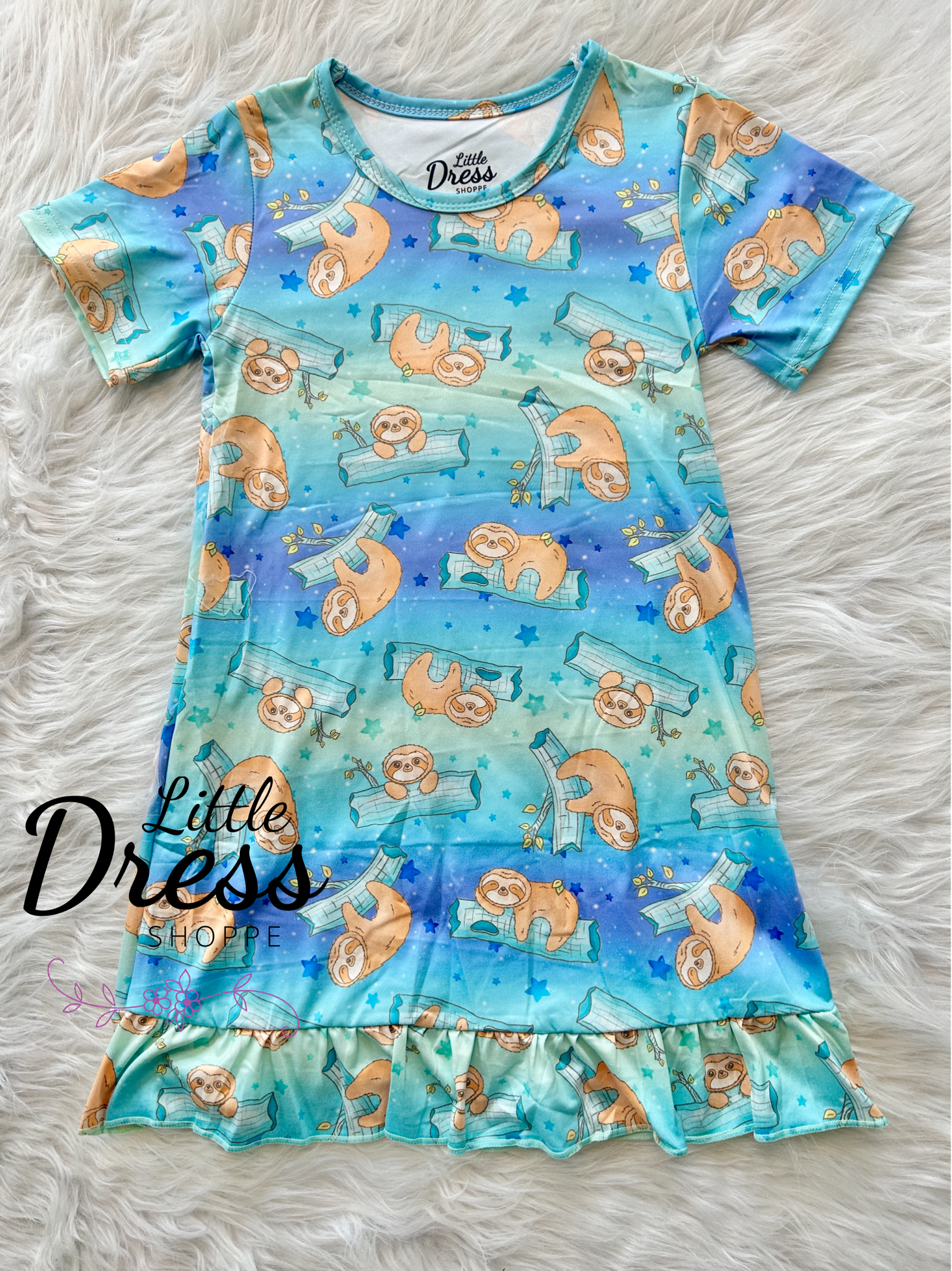 Loungewear sloth print