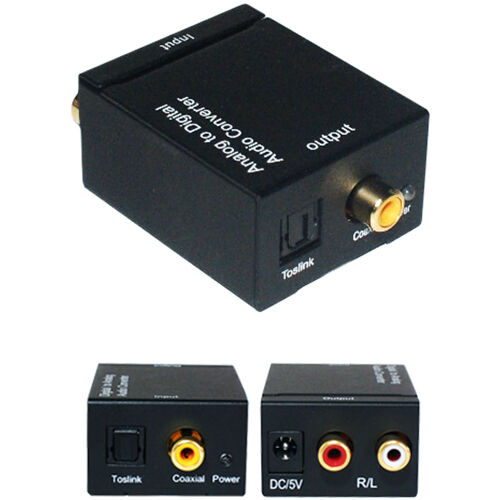2 Analogue To Digital Coaxial/Optical Soundbar Converter Adapter A — LoopsDirect