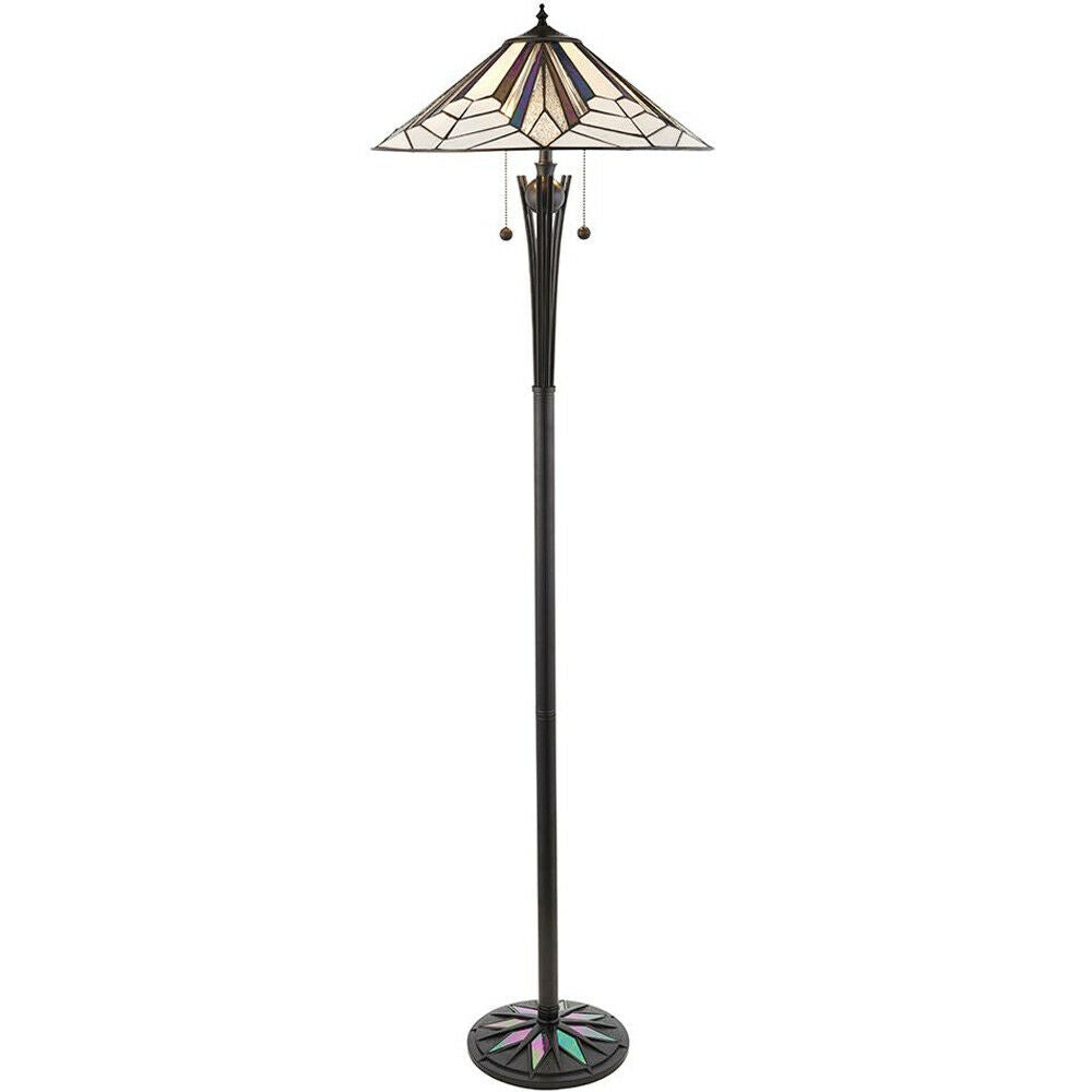 twin stem tiffany lamp