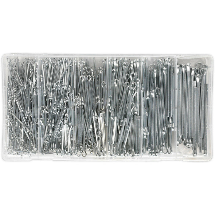 555pc Split Pins Set Various Metric And Imperial Small Sizes Split C — Loopsdirect 