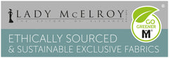 Lady McElroy logo for Sustainably Sourced Fabrics.