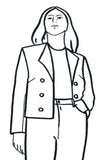 Line illustration of short jacket