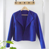 Wool jacket on hanger