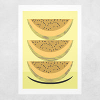 Tutti Frutti Melon Greetings Card