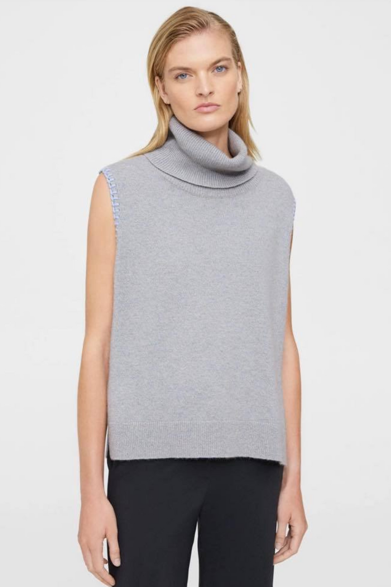 Theory Trim Detail Sweater Vest