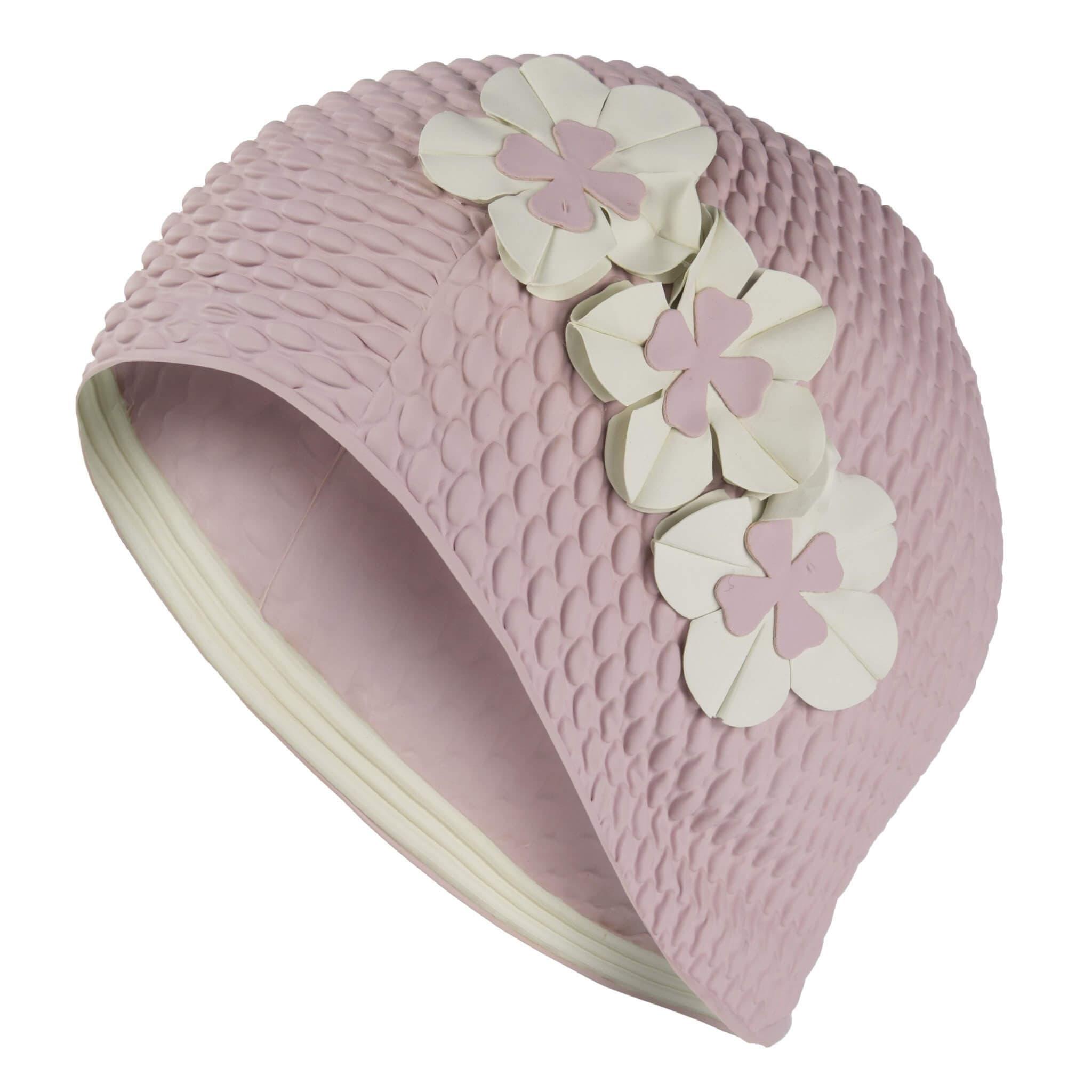 Flower Swim Caps Women Soft Three dimensional Petals Swim Hat for