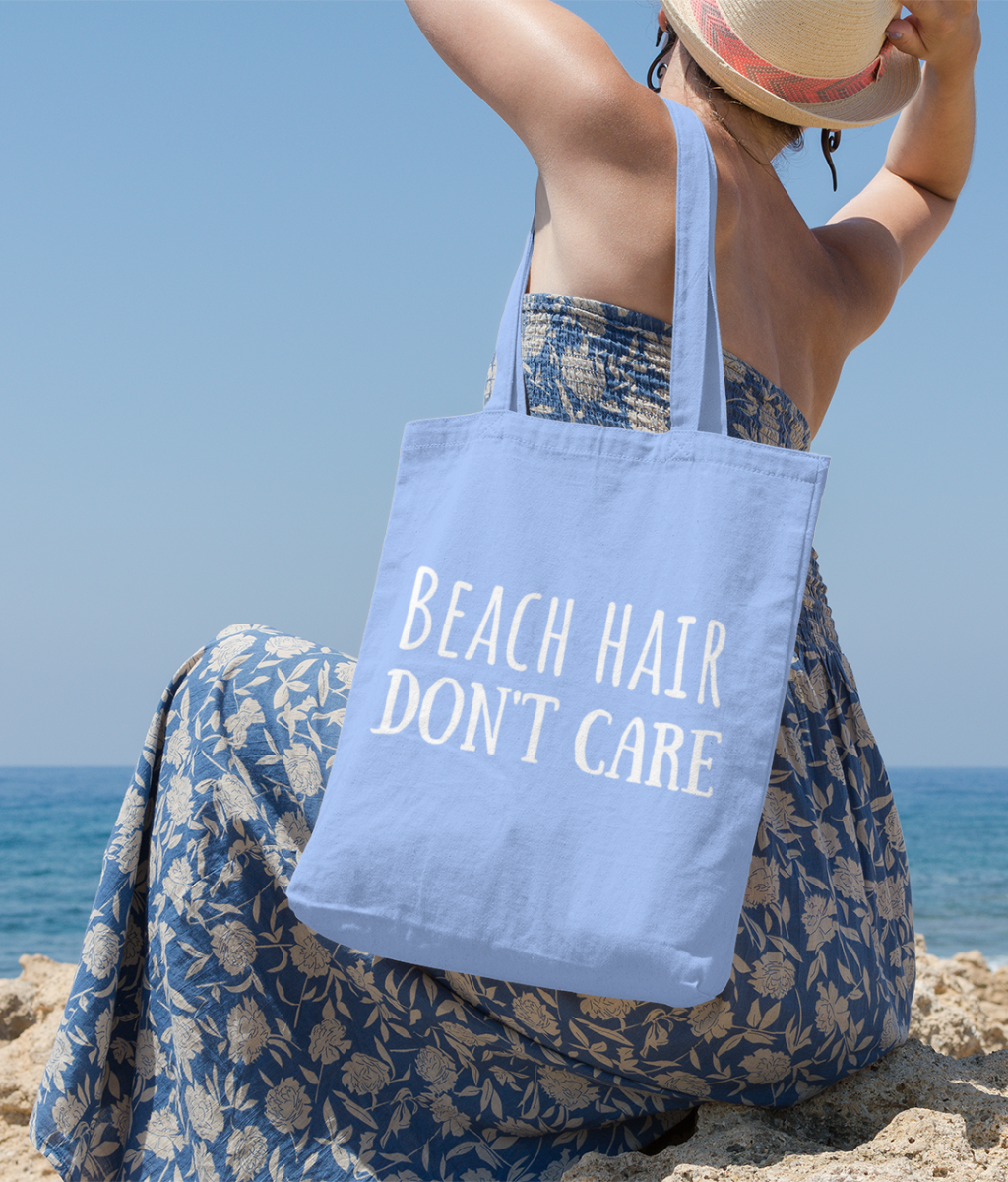 Salty Hair Sandy Toes Organic Cotton Tote Bag, Beach Quote, Beach Accessory, Surfer Present, Coastal Gift, Ocean Quote, Beach Design, Sup