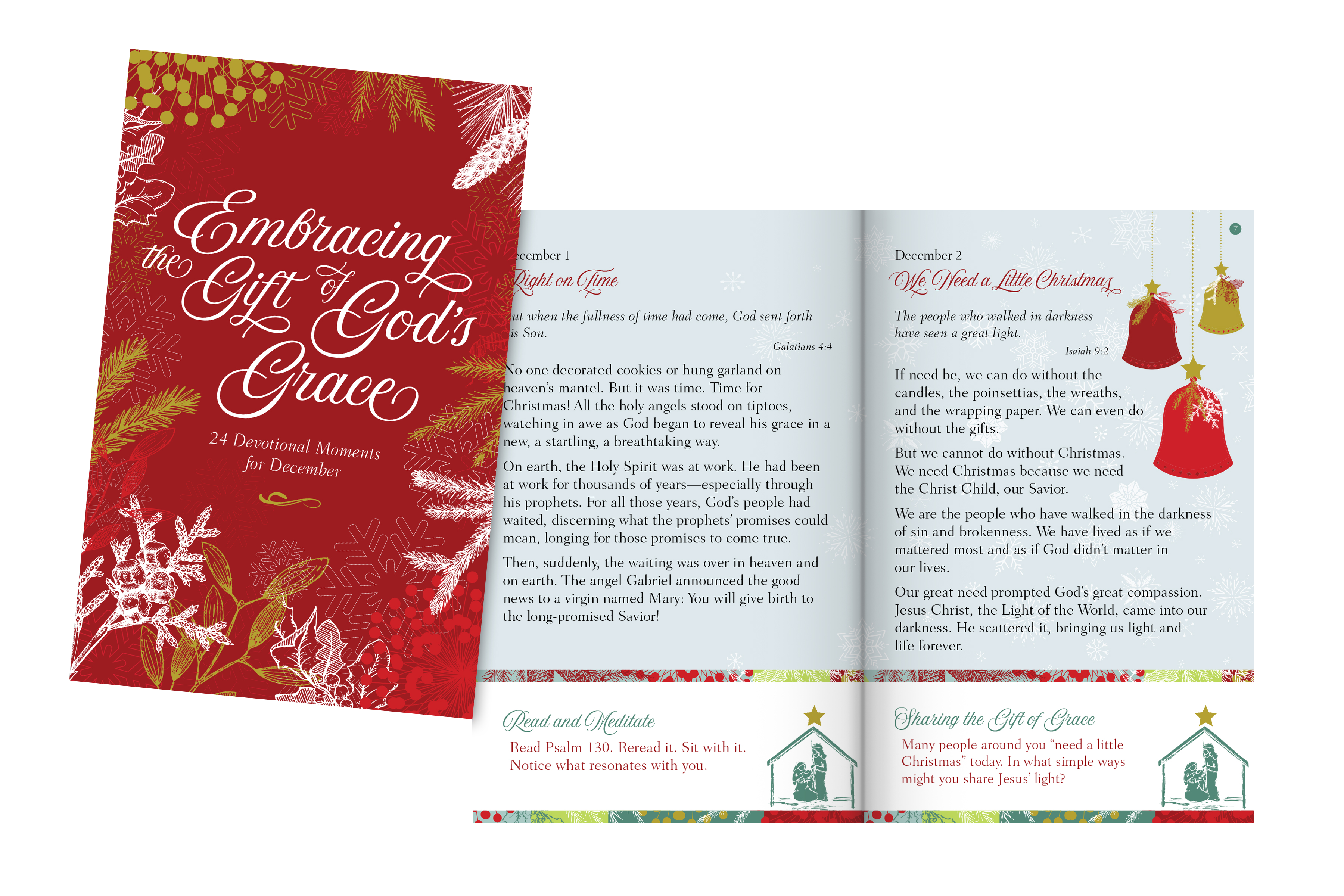 24 Devotional Moments for December - Embracing the Gift of God's Grace - King  Cross Distributors product image