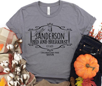 Sanderson Bed and Breakfast Slate Gray T-Shirt