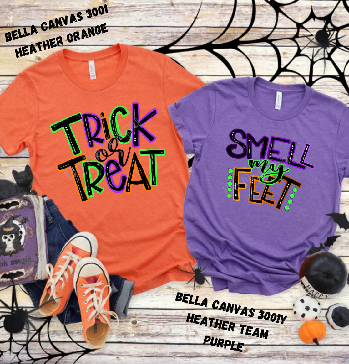 Trick or Treat Smell My Feet Kids/Adults T-Shirts