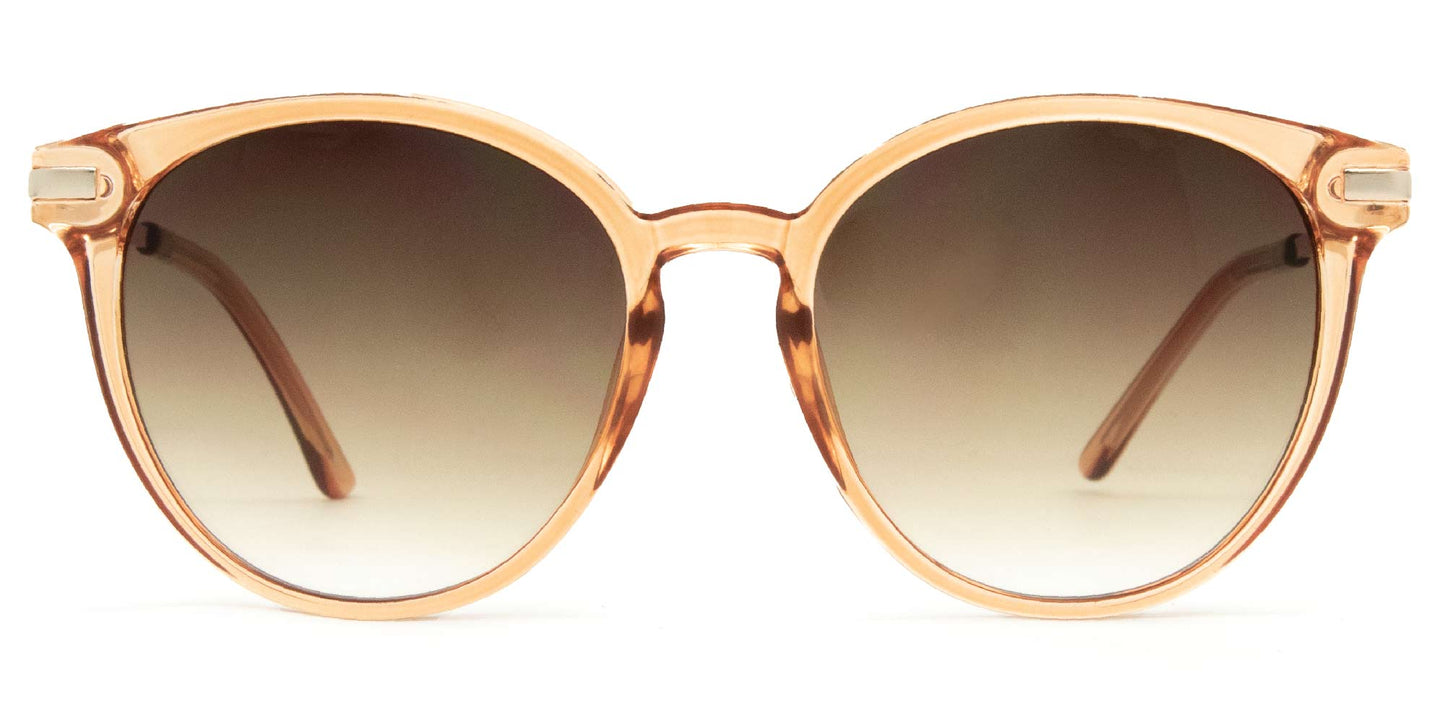 - Gloss Honey Crystal Frame Sunglasses