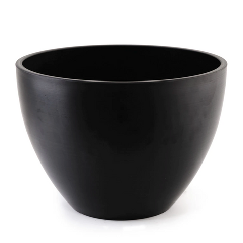 Large Round Polished Resin Planter
