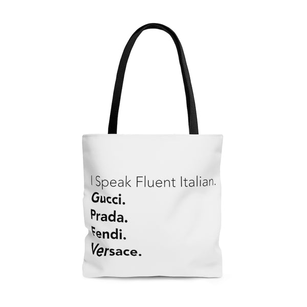 Big Body Design SHE TOTE - Fluent Italian (Black)