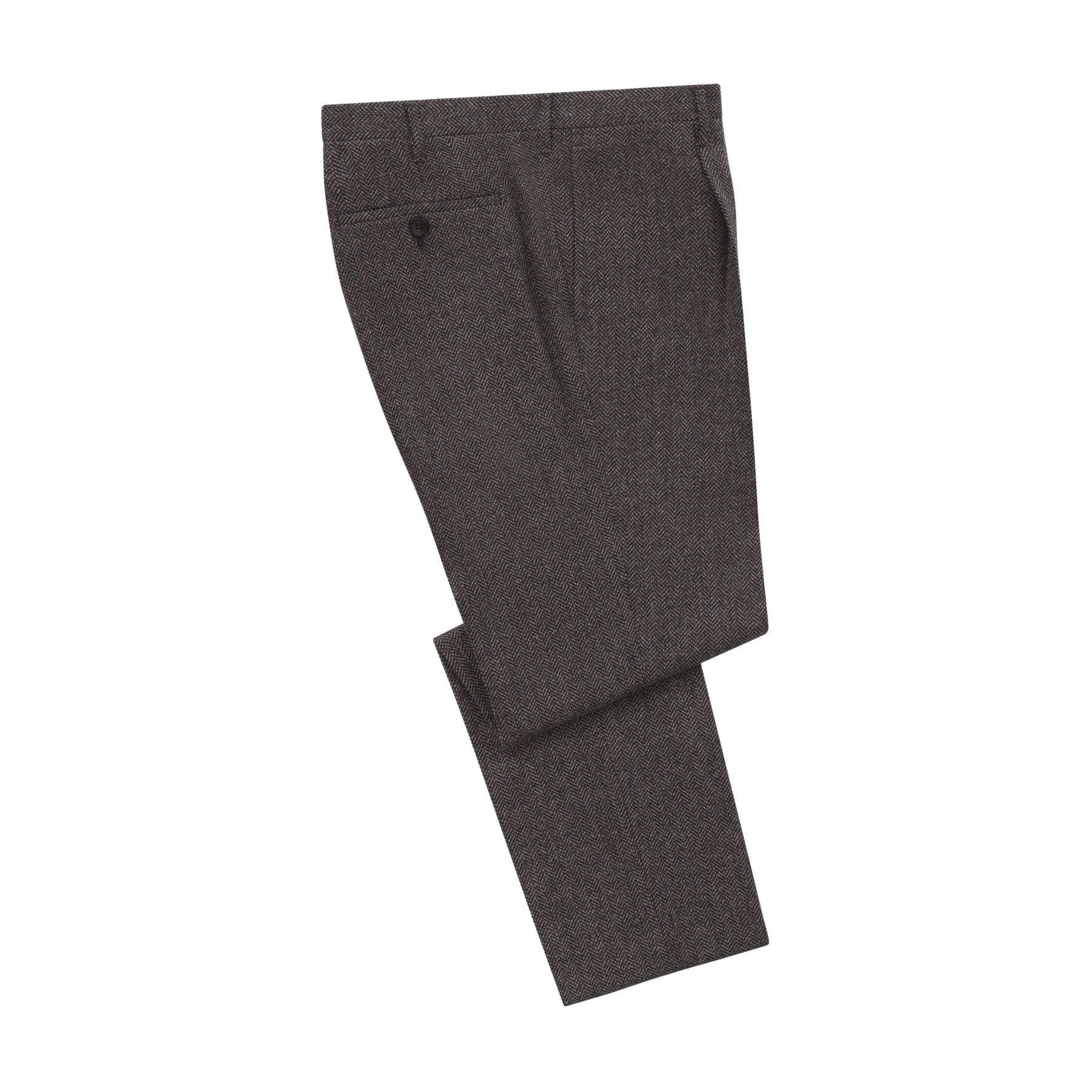 Men's Herringbone Tweed Pants Semi-Formal Style Grey Straight Trousers -  AliExpress