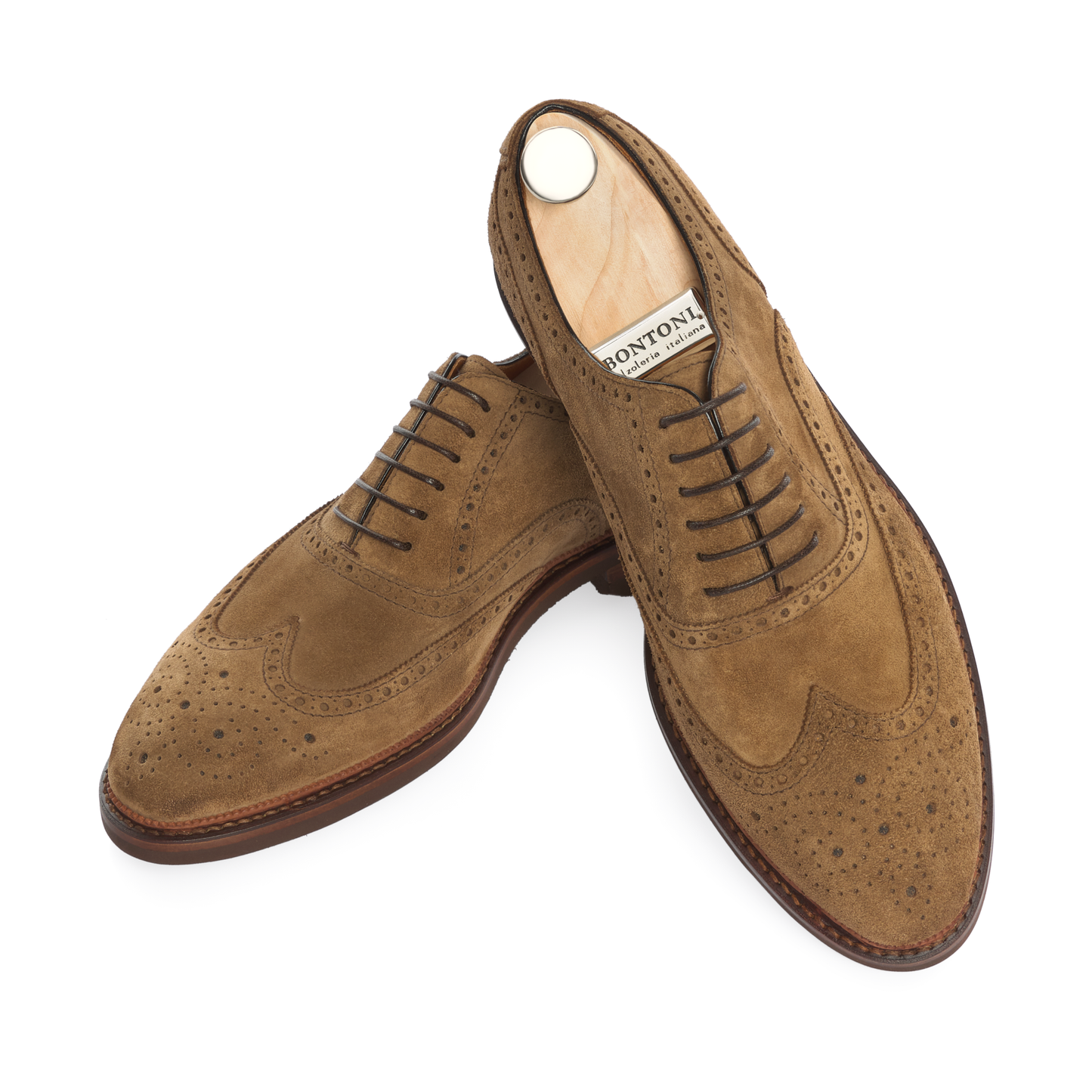 Bontoni «Libertino» Six-Eyelet Oxford Shoes with Perforated Details and  Medallion in Brown | SARTALE