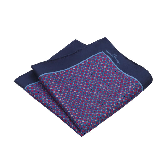 Zegna Silk Printed Pocket Square