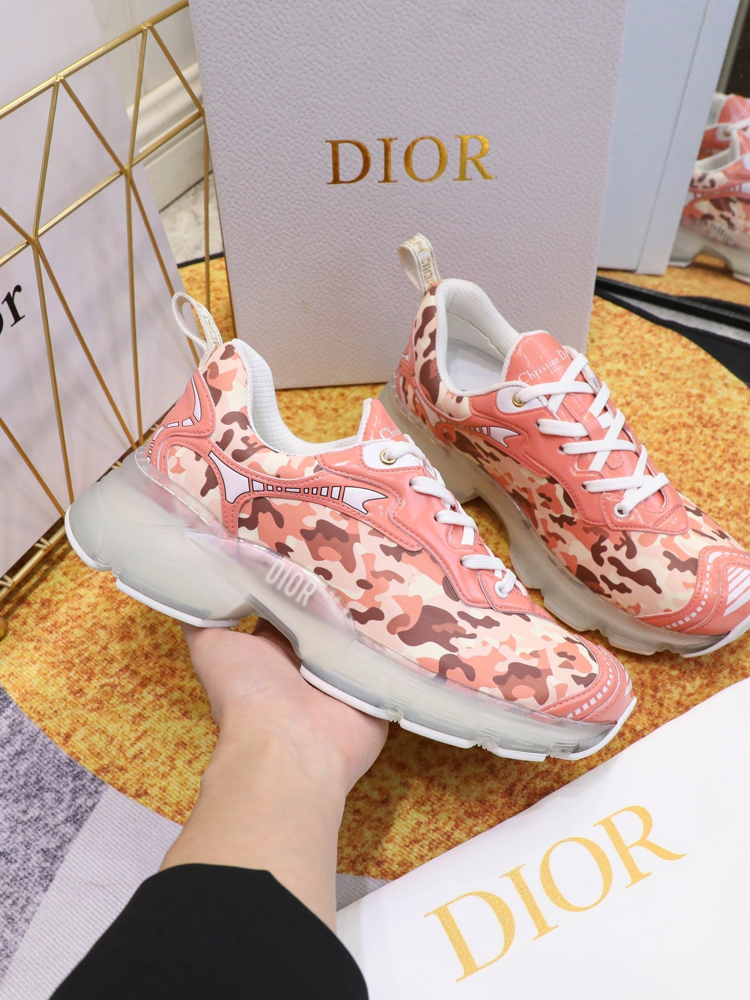 DIOR 2022 Newest Men Women Leather Casual Sneakers Sports Shoes