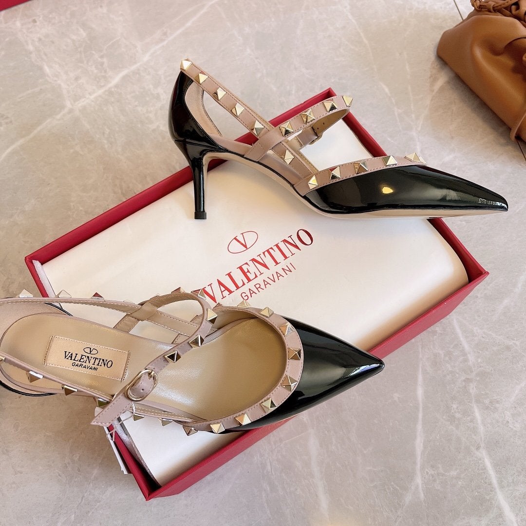 2022 New Valentino women sexy High Heel Casual Flat Sandal Slipp