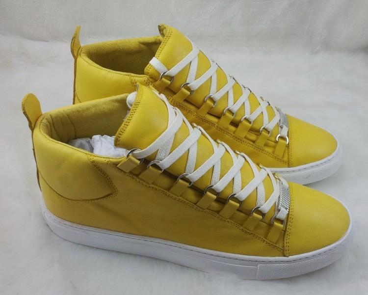Balenciaga Men's Classic Leather High Top Casual Sneakers Shoes