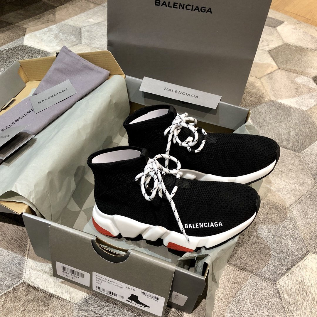 Balenciaga Women's and Men's New Trending Casual Sock boots Running Sport Sneakers Shoes BLA