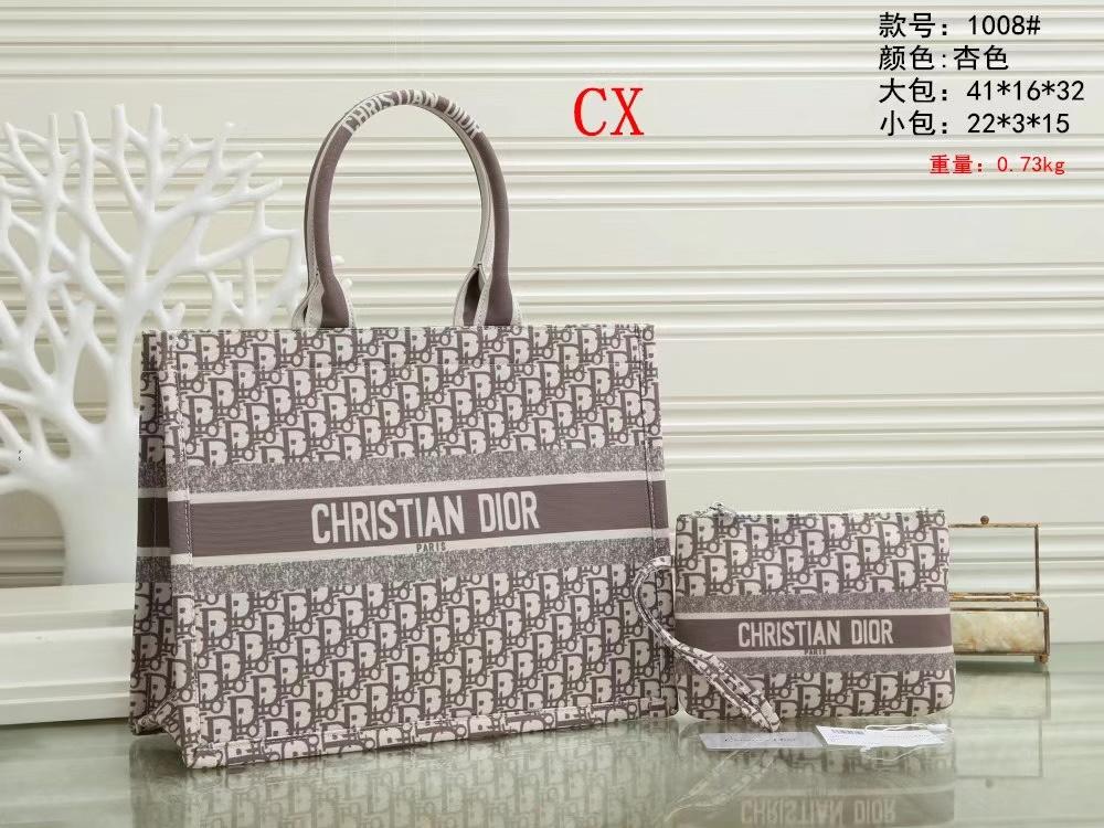 Dior Women bag fashion cheap discount two piece set women's classic fashion shopping bag Fashion