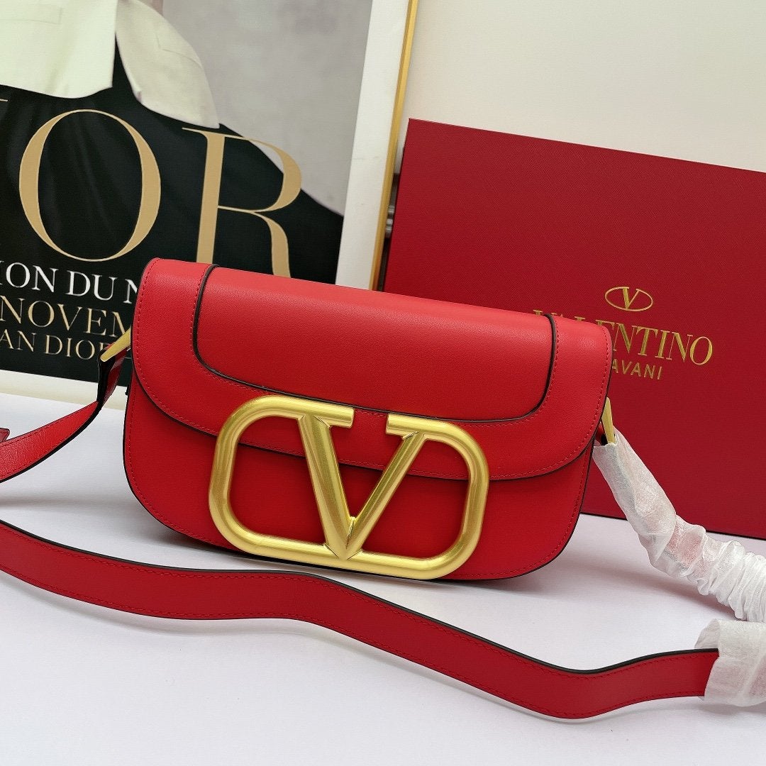 Valentino Women Leather Shoulder bag Tote Shopping Bag