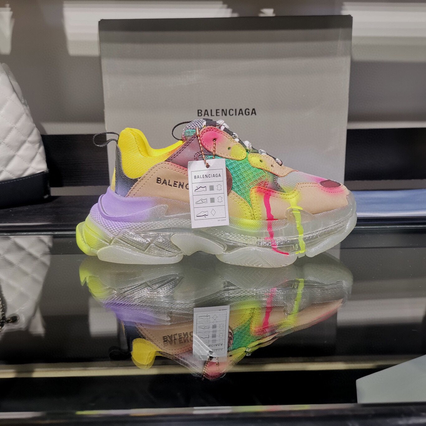 Balenciaga Men's And Women's Leather Triple S Air Cushio