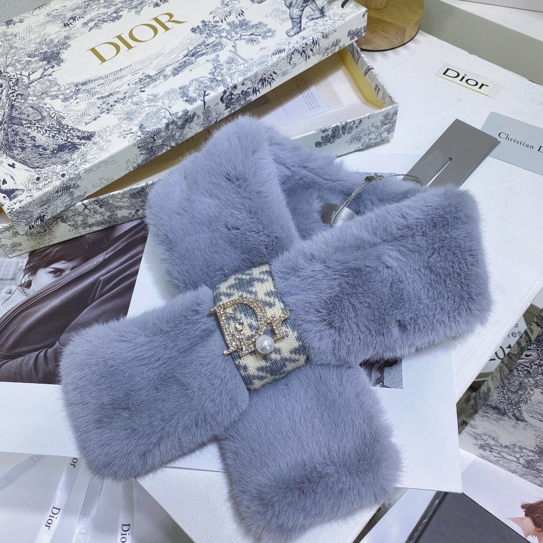 Dior Winter Women Popular Warm Knitting Muffler wool Scarf