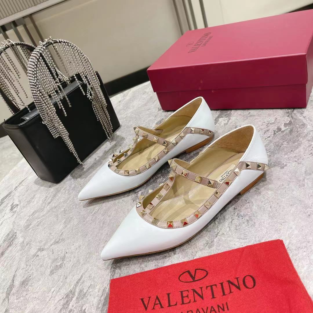 Valentino 2022 New Women Fashion Leather Casual High Heeled Shoe