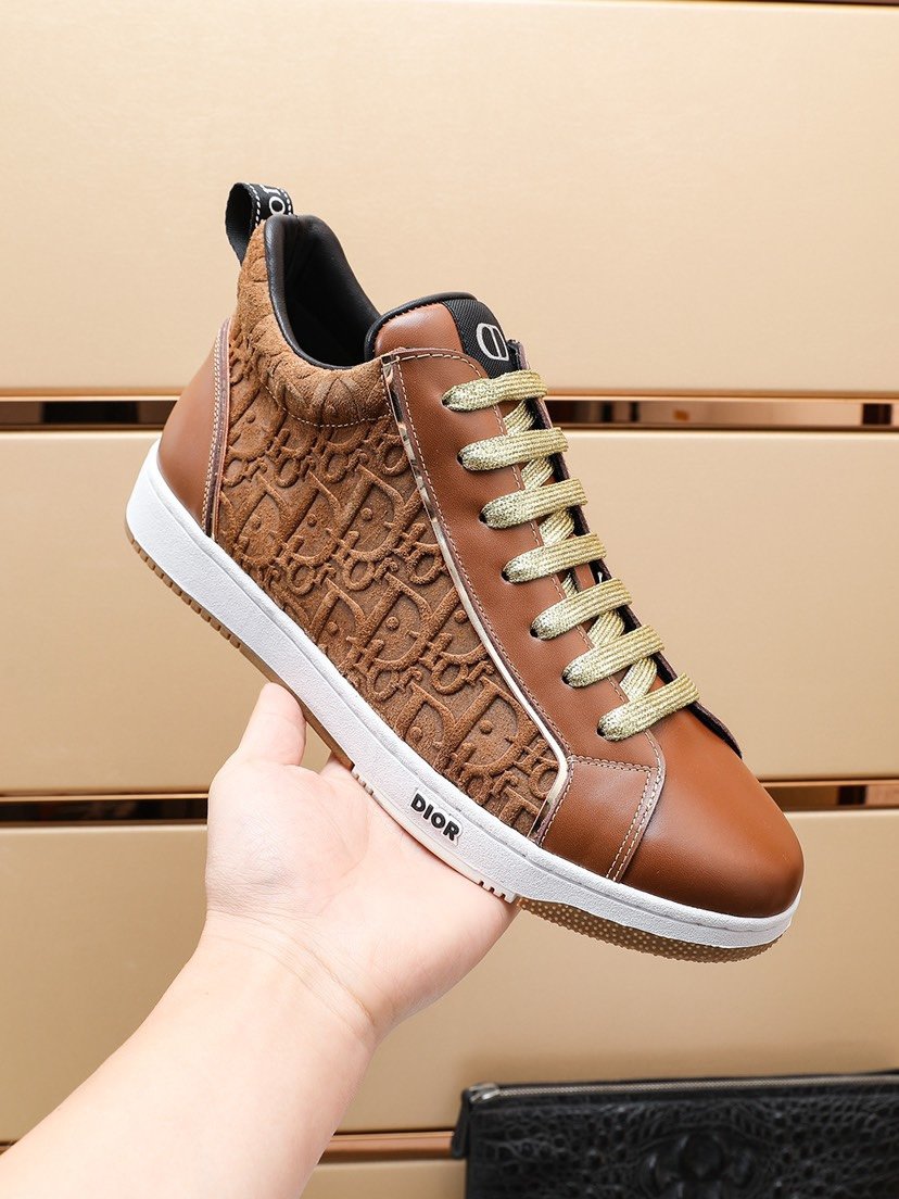DIOR 2022 Newest Men Leather Casual Sneakers Sports Shoes