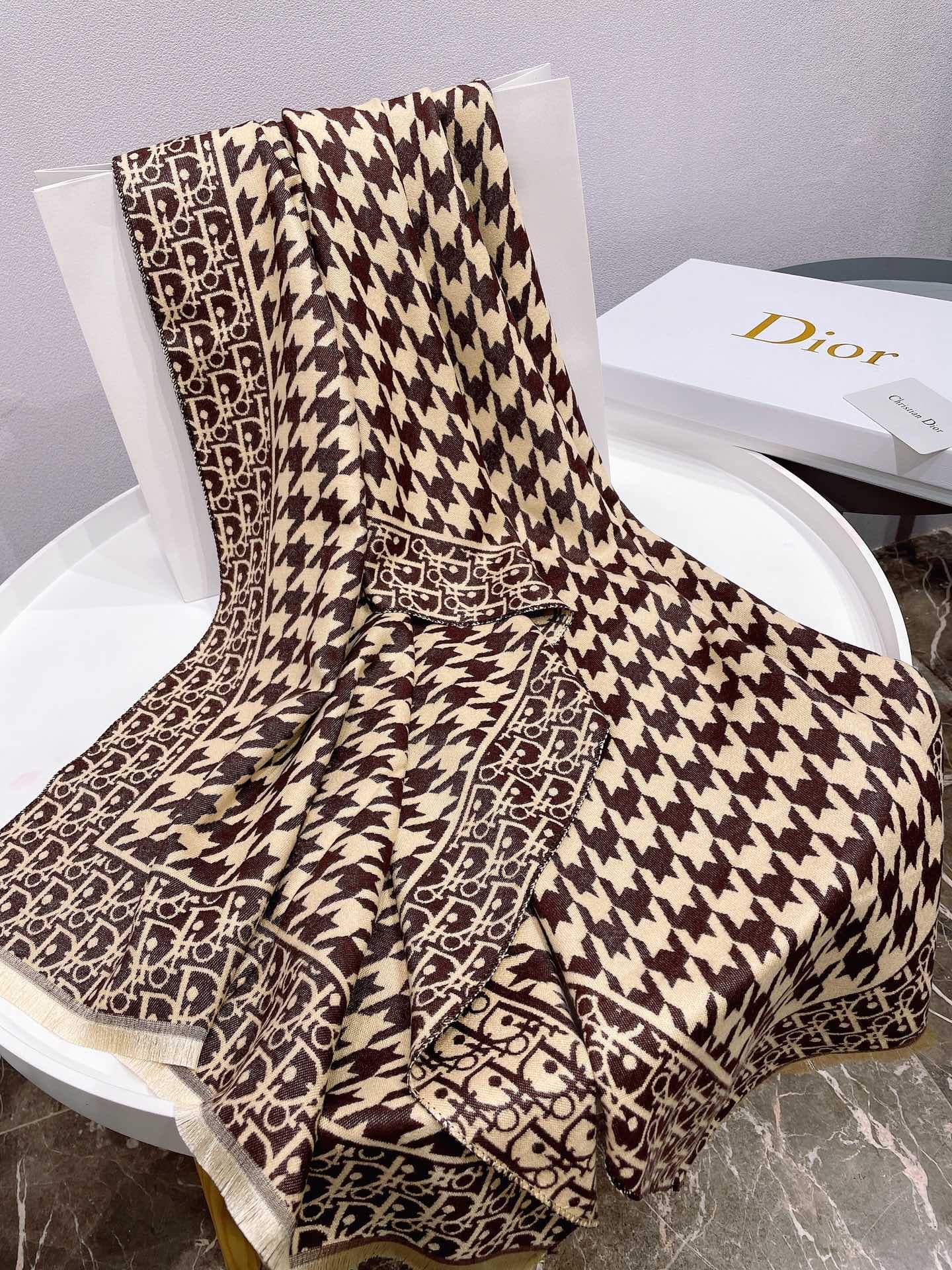 Dior Winter Women popular Shawl Warm Knitted Scarf Wool Scarf,Size: 180cm x70cm