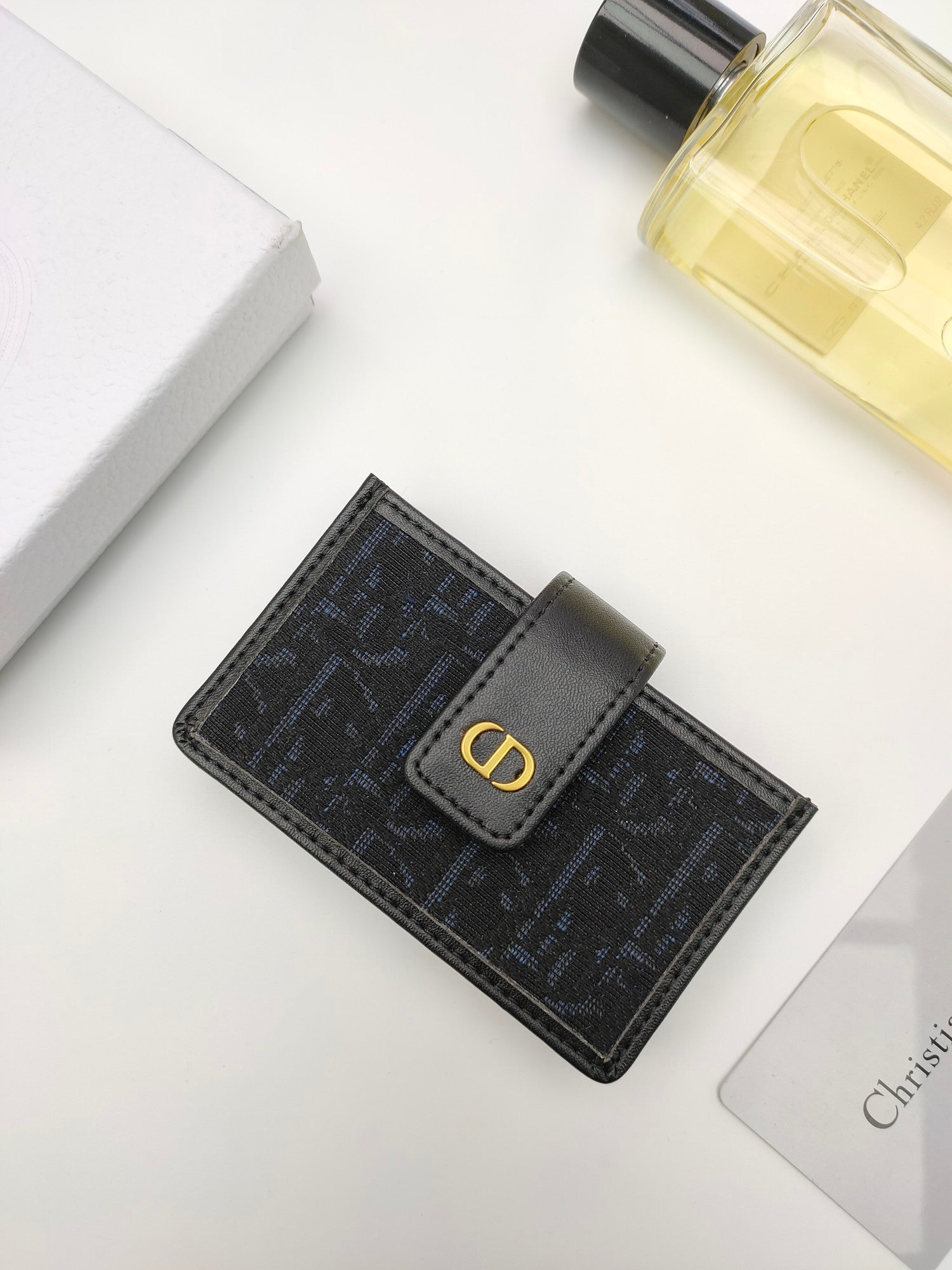 DIOR Damier Infini 3D MONOGRAM CANVAS COIN CARD HOLDER 2022 NEW WALLET