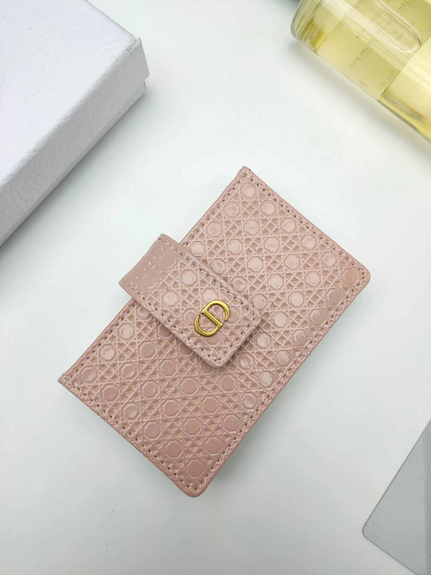 DIOR Damier Infini 3D MONOGRAM CANVAS COIN CARD HOLDER 2022 NEW WALLET