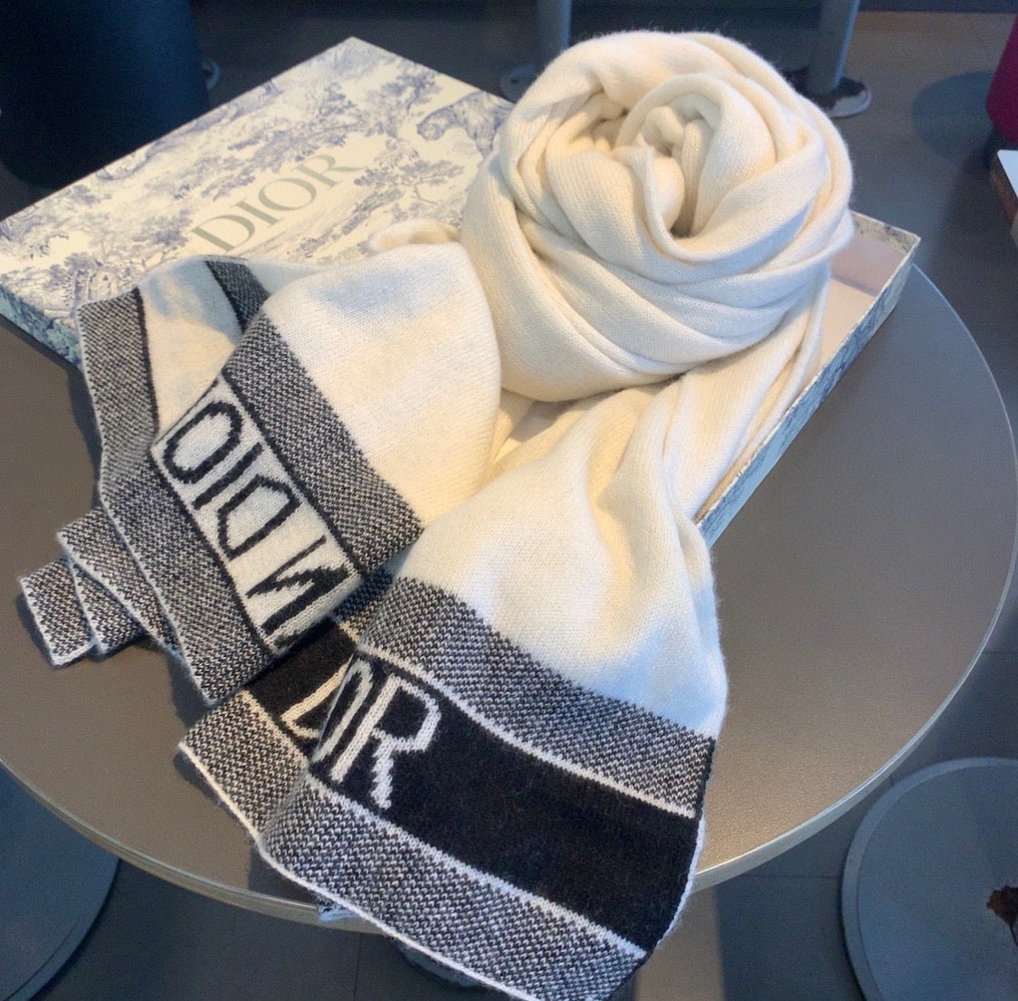 Dior Winter Men Women Popular Warm Knitting Muffler wool Scarf, Size: 35cm x 180cm