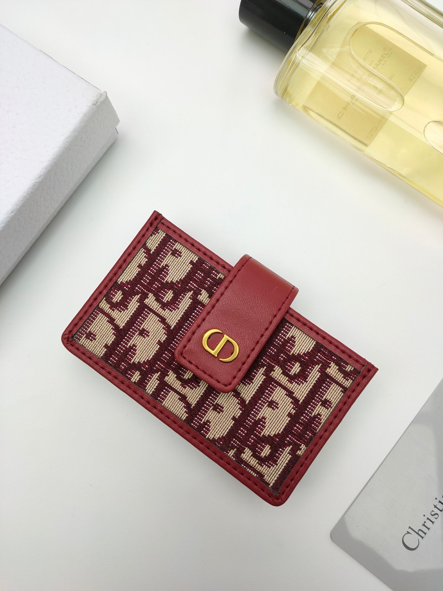 DIOR Damier Infini 3D MONOGRAM CANVAS COIN CARD HOLDER 2022 NEW WALLET