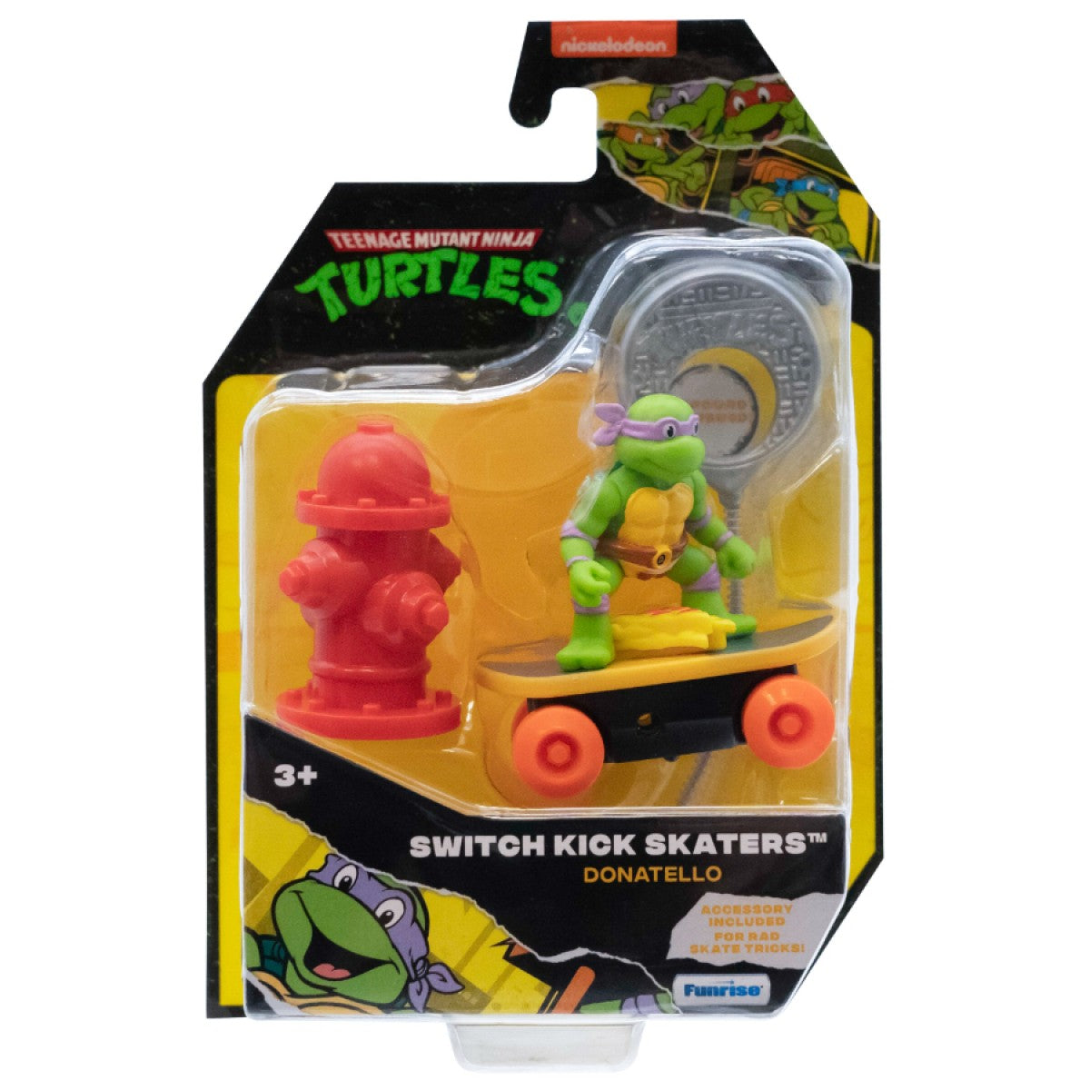 Skate Pull Back Tartarugas Ninja Sewer Shredders - Donatello