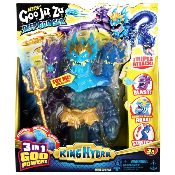  Heroes of Goo Jit Zu Deep Goo Sea Squidor Hero Pack. Super  Squishy, Goo Filled Toy. with Suction Attack Feature. Stretch Him 3 Times  His Size! : Video Games