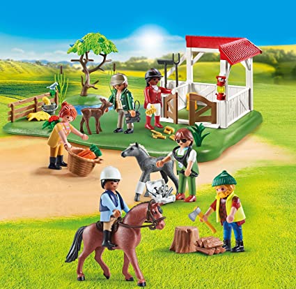 Playmobil 70996 Country Pony Farm Horse Riding Tournament, Horse Toys, Fun  Imaginative Role-Play, PlaySets Suitable for Children Ages 4+