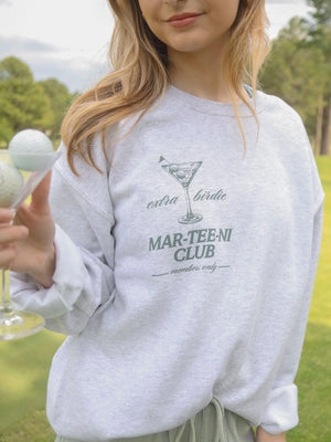 Tee Time & Tinis Crewneck - Jenny’s Boutique