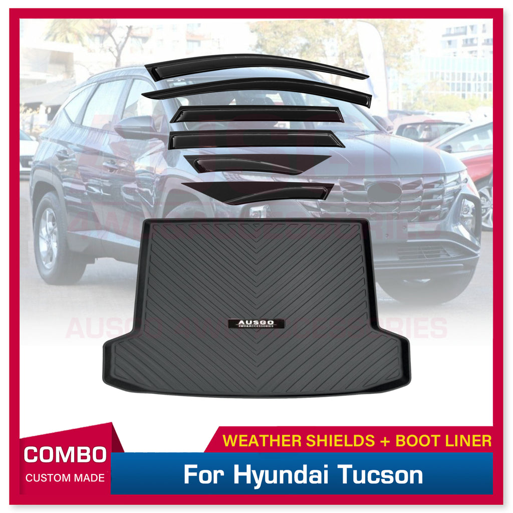 PRE-ORDER Luxury 6pcs Weather Shields for Hyundai Tucson 2021-Onwards –  AUSGO 4X4 Accessories