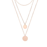 3 Piece Layering Coin Necklace Set
