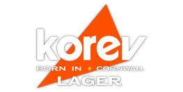 Orange and white Korev logo