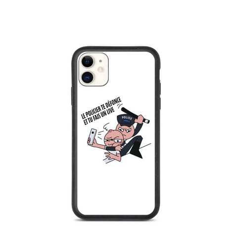 Coque de téléphone policier 