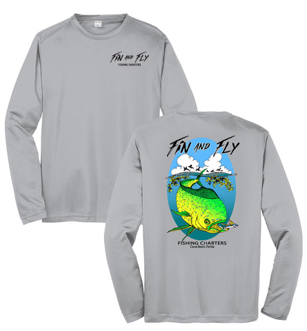 Sailfish Performance Long Sleeve Fishing Shirt // Grey