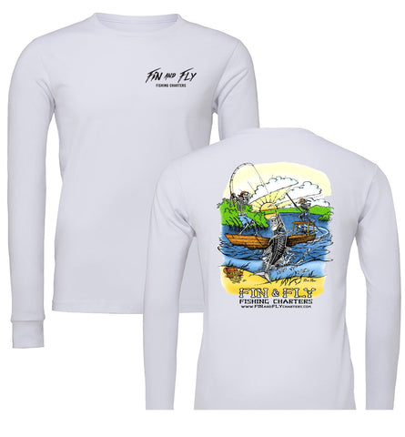 Mahi Performance Fishing Long Sleeve // White – Fin & Fly