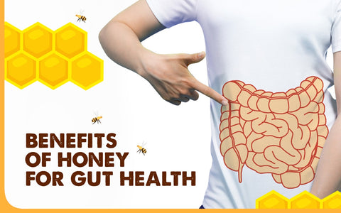 Raw honey for good gut health